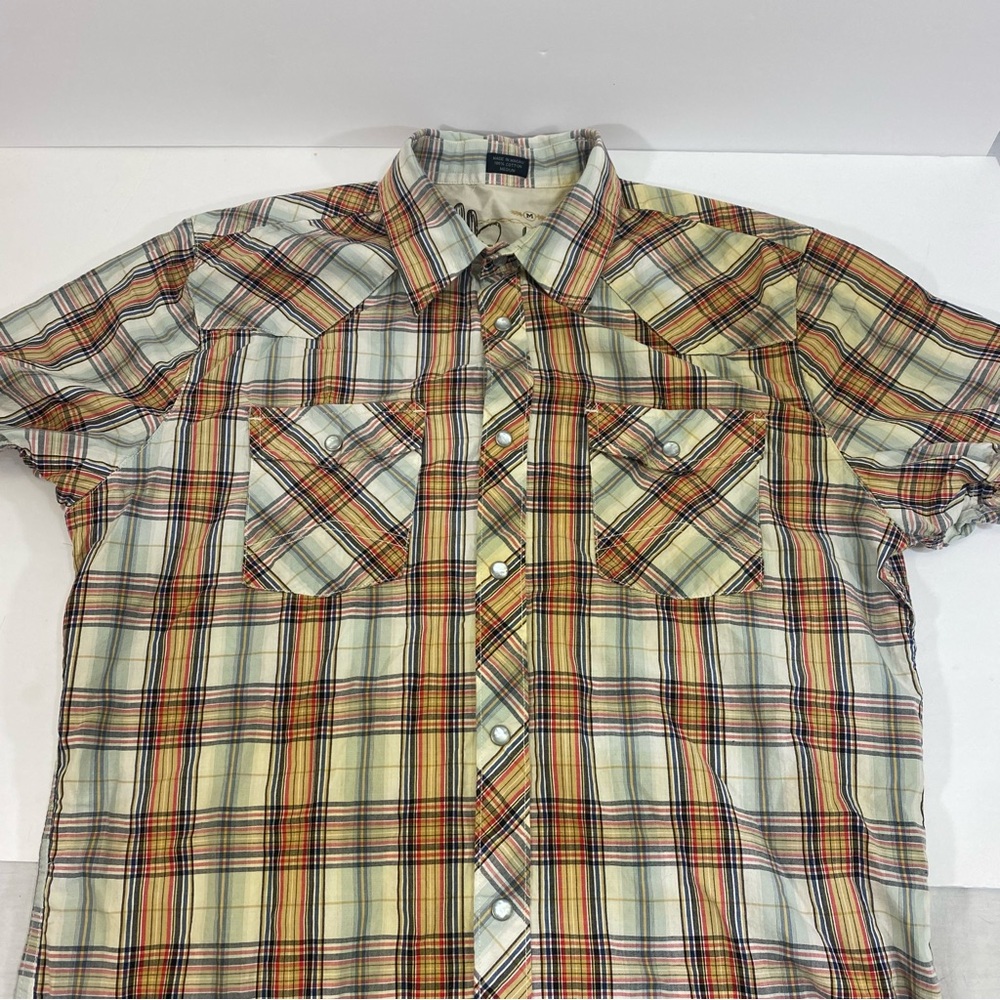 Bullhead Men’s Pearl Button‎ Down Cowboy Western Shirt Medium
